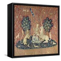 The Lady and the Unicorn, Sight, Between 1484 and 1500-null-Framed Stretched Canvas