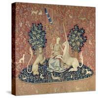 The Lady and the Unicorn, Sight, Between 1484 and 1500-null-Stretched Canvas