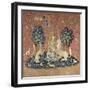 The Lady and the Unicorn, Sight, Between 1484 and 1500-null-Framed Giclee Print