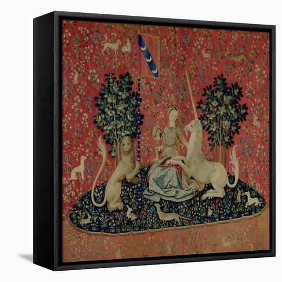 The Lady and the Unicorn: "Sight"-null-Framed Stretched Canvas