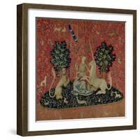 The Lady and the Unicorn: "Sight"-null-Framed Giclee Print