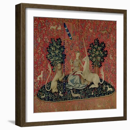 The Lady and the Unicorn: "Sight"-null-Framed Giclee Print