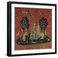 The Lady and the Unicorn: "Sight"-null-Framed Giclee Print