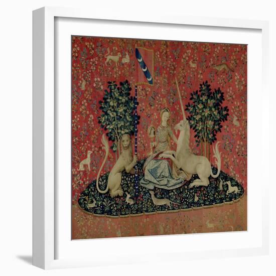 The Lady and the Unicorn: "Sight"-null-Framed Giclee Print