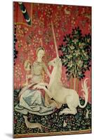 The Lady and the Unicorn: "Sight"-null-Mounted Giclee Print