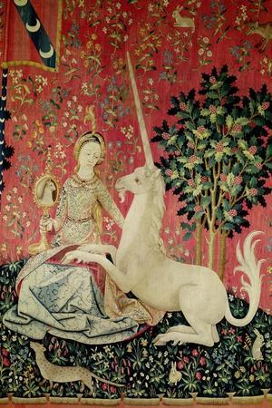 'The Lady and the Unicorn: "Sight"' Giclee Print | AllPosters.com