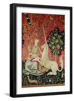 The Lady and the Unicorn: "Sight"-null-Framed Giclee Print