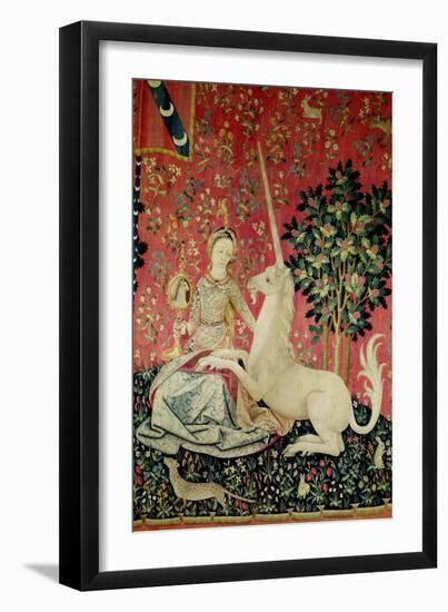 The Lady and the Unicorn: "Sight"-null-Framed Giclee Print