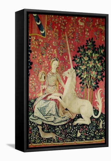 The Lady and the Unicorn: "Sight"-null-Framed Stretched Canvas