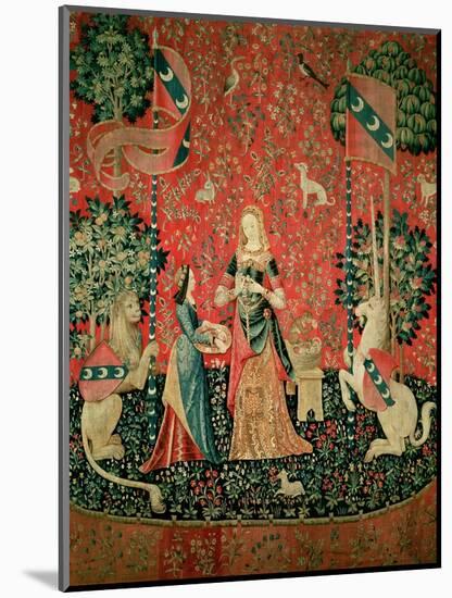 The Lady and the Unicorn: "Smell," circa 1500-null-Mounted Giclee Print