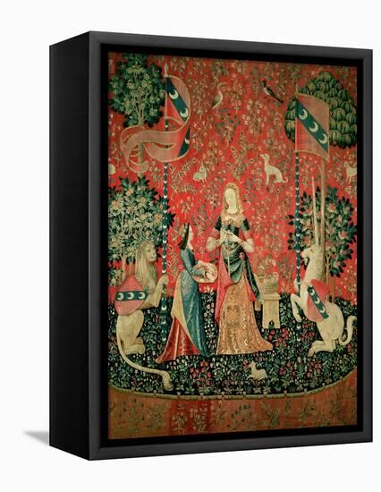 The Lady and the Unicorn: "Smell," circa 1500-null-Framed Stretched Canvas
