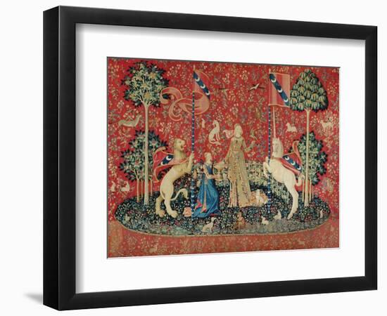 The Lady and the Unicorn: "Taste"-null-Framed Giclee Print