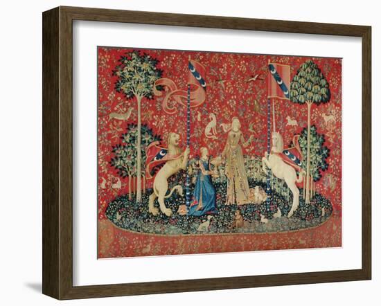 The Lady and the Unicorn: "Taste"-null-Framed Giclee Print