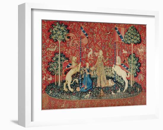 The Lady and the Unicorn: "Taste"-null-Framed Giclee Print