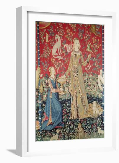 The Lady and the Unicorn: Taste-null-Framed Giclee Print