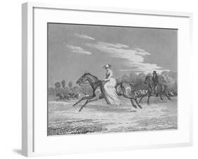 'The Lady at Egham Races', c1810-Richard Barrett Davis-Framed Giclee Print