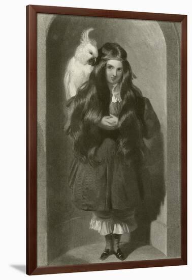 The Lady Blanche Egerton-Edwin Henry Landseer-Framed Giclee Print