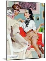 The Lady Broke The Rules  - Saturday Evening Post "Leading Ladies", September 13, 1952 pg.23-Joe de Mers-Mounted Giclee Print