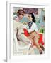 The Lady Broke The Rules  - Saturday Evening Post "Leading Ladies", September 13, 1952 pg.23-Joe de Mers-Framed Giclee Print