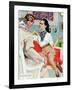 The Lady Broke The Rules  - Saturday Evening Post "Leading Ladies", September 13, 1952 pg.23-Joe de Mers-Framed Giclee Print