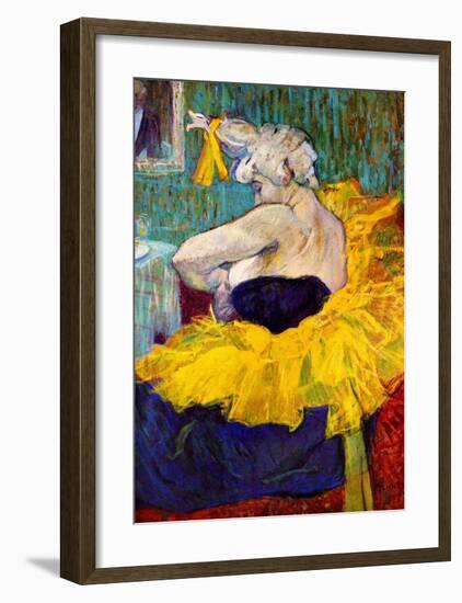 The Lady Clown Cha-U-Kao-Henri de Toulouse-Lautrec-Framed Giclee Print