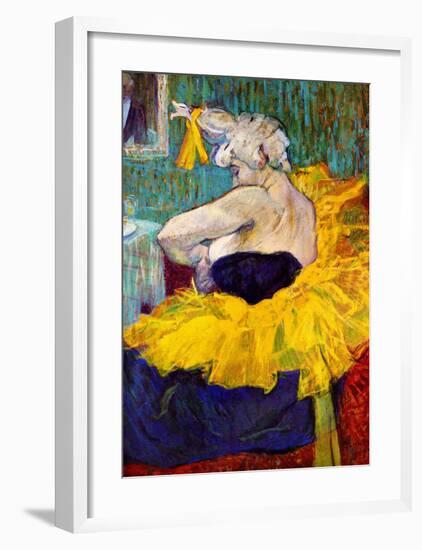 The Lady Clown Cha-U-Kao-Henri de Toulouse-Lautrec-Framed Giclee Print