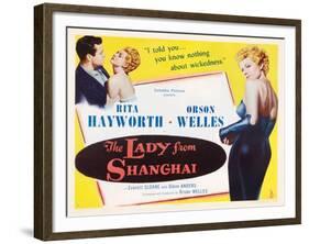 The Lady from Shanghai, 1947-null-Framed Giclee Print