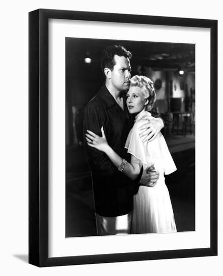 The Lady From Shanghai, Orson Welles, Rita Hayworth, 1947-null-Framed Photo