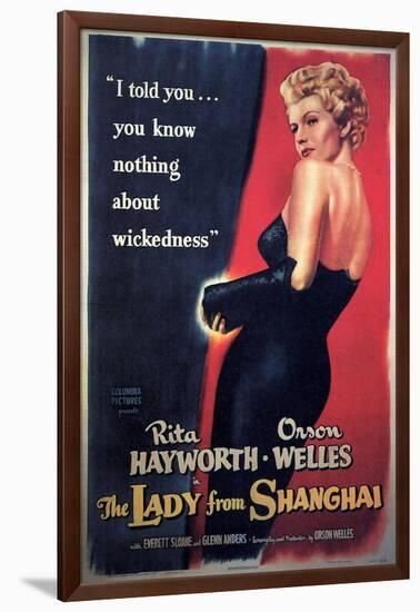 The Lady From Shanghai, Rita Hayworth, Directed by Orson Welles, 1947-null-Framed Giclee Print