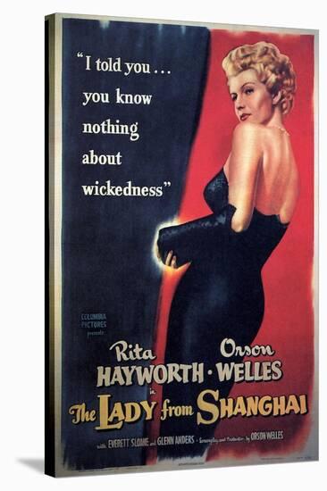 The Lady From Shanghai, Rita Hayworth, Directed by Orson Welles, 1947-null-Stretched Canvas