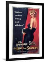 The Lady From Shanghai, Rita Hayworth, Directed by Orson Welles, 1947-null-Framed Giclee Print