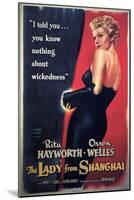 The Lady From Shanghai, Rita Hayworth, Directed by Orson Welles, 1947-null-Mounted Premium Giclee Print