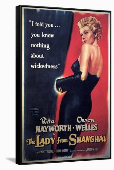 The Lady From Shanghai, Rita Hayworth, Directed by Orson Welles, 1947-null-Framed Stretched Canvas