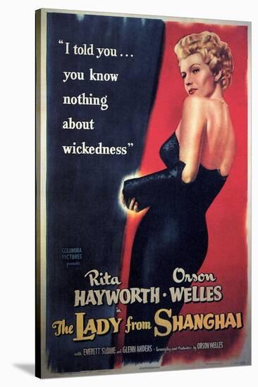 The Lady From Shanghai, Rita Hayworth, Directed by Orson Welles, 1947-null-Stretched Canvas