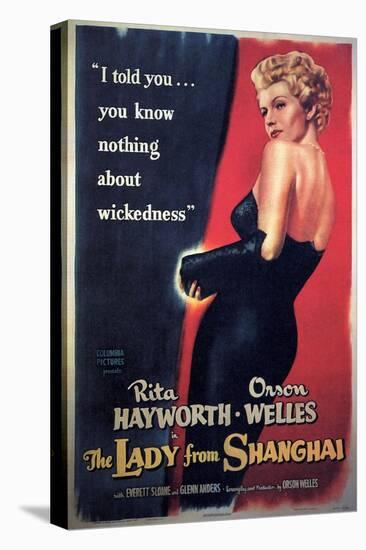The Lady From Shanghai, Rita Hayworth, Directed by Orson Welles, 1947-null-Stretched Canvas