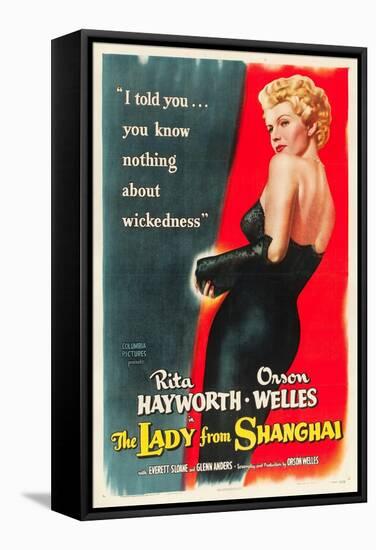 The Lady From Shanghai, Rita Hayworth, Directed by Orson Welles, 1947-null-Framed Stretched Canvas