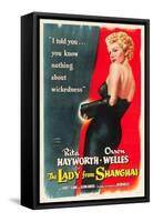 The Lady From Shanghai, Rita Hayworth, Directed by Orson Welles, 1947-null-Framed Stretched Canvas