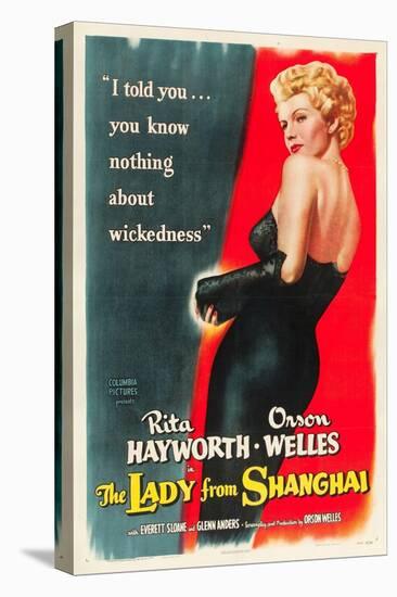 The Lady From Shanghai, Rita Hayworth, Directed by Orson Welles, 1947-null-Stretched Canvas