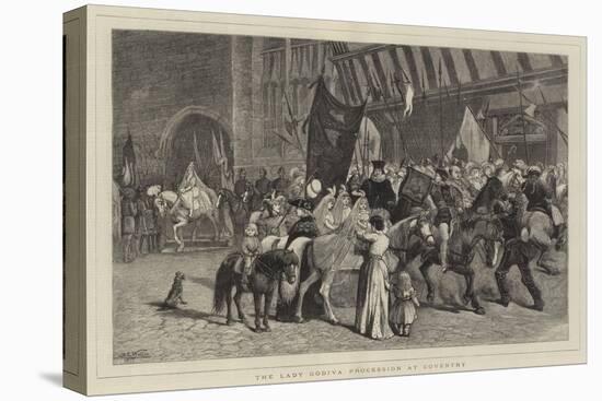 The Lady Godiva Procession at Coventry-Samuel Edmund Waller-Stretched Canvas