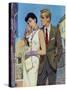 The Lady Had an Angle  - Saturday Evening Post "Leading Ladies", August 20, 1955 pg.21-Coby Whitmore-Stretched Canvas