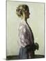 The Lady in Black, 1910 (Oil on Canvas)-William Nicholson-Mounted Giclee Print