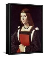 The Lady in Red-Giovanni Antonio Boltraffio-Framed Stretched Canvas