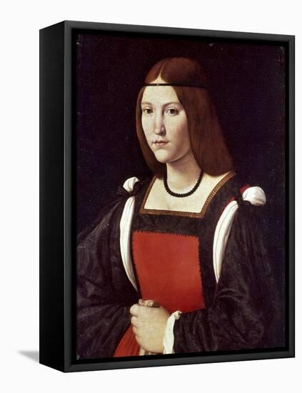 The Lady in Red-Giovanni Antonio Boltraffio-Framed Stretched Canvas