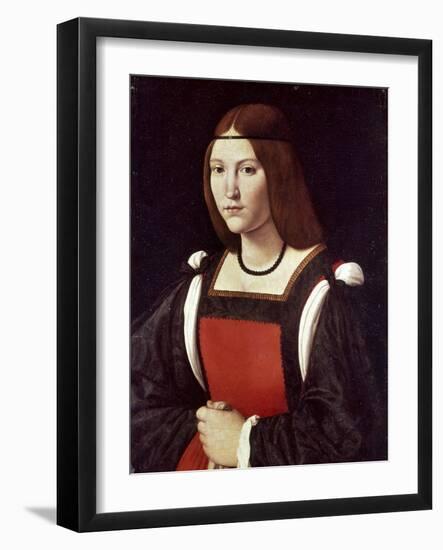 The Lady in Red-Giovanni Antonio Boltraffio-Framed Giclee Print