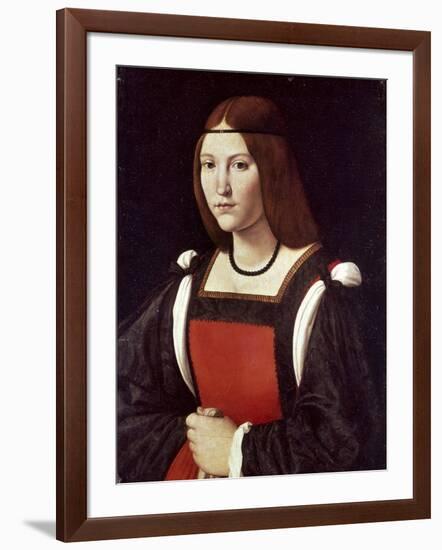 The Lady in Red-Giovanni Antonio Boltraffio-Framed Giclee Print