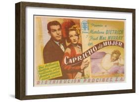 The Lady Is Willing, Spanish Movie Poster, 1942-null-Framed Art Print