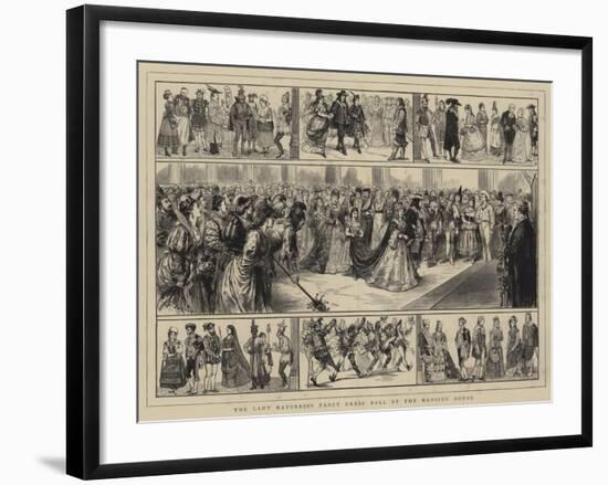 The Lady Mayoress's Fancy Dress Ball at the Mansion House-Alfred Chantrey Corbould-Framed Giclee Print