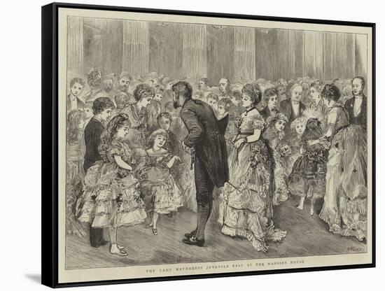 The Lady Mayoress's Juvenile Ball at the Mansion House-Henry Woods-Framed Stretched Canvas