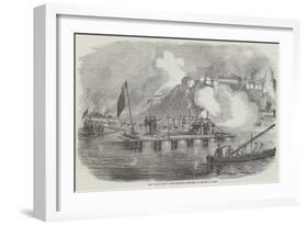 The Lady Nancy Raft Attacking Taganrog, in the Sea of Azoff-null-Framed Giclee Print