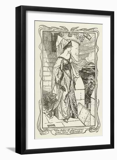 The Lady of Lyonesse Sees Sir Gareth-Henry Justice Ford-Framed Giclee Print
